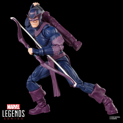 Dark Avengers Hawkeye Marvel Legends 6-Inch Figure — Articulation Pose Drawing Bow in Combat Stance
