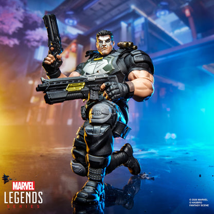 Punisher Marvel Legends 6-Inch Figure — Articulation Pose Dual-Wielding Assault Rifle and Shotgun