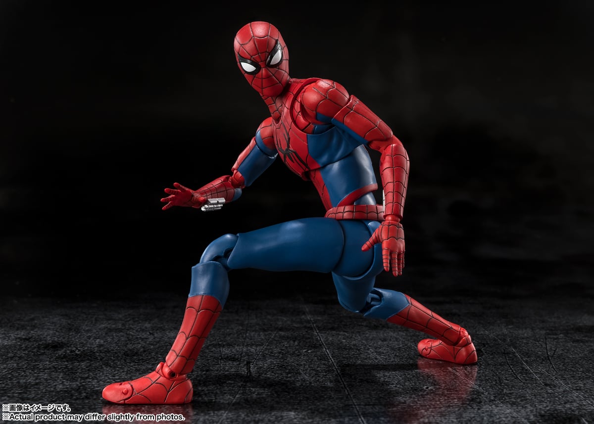 Spider-Man Brand New Day S.H.Figuarts 6-Inch Figure — Side View Crouching Pose