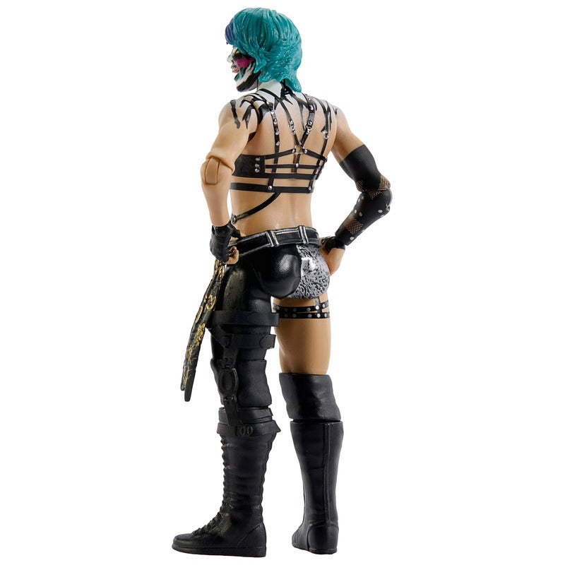 Asuka WWE Main Event Series 167 6-Inch Figure — Back View Showing Harness and Boot Detail
