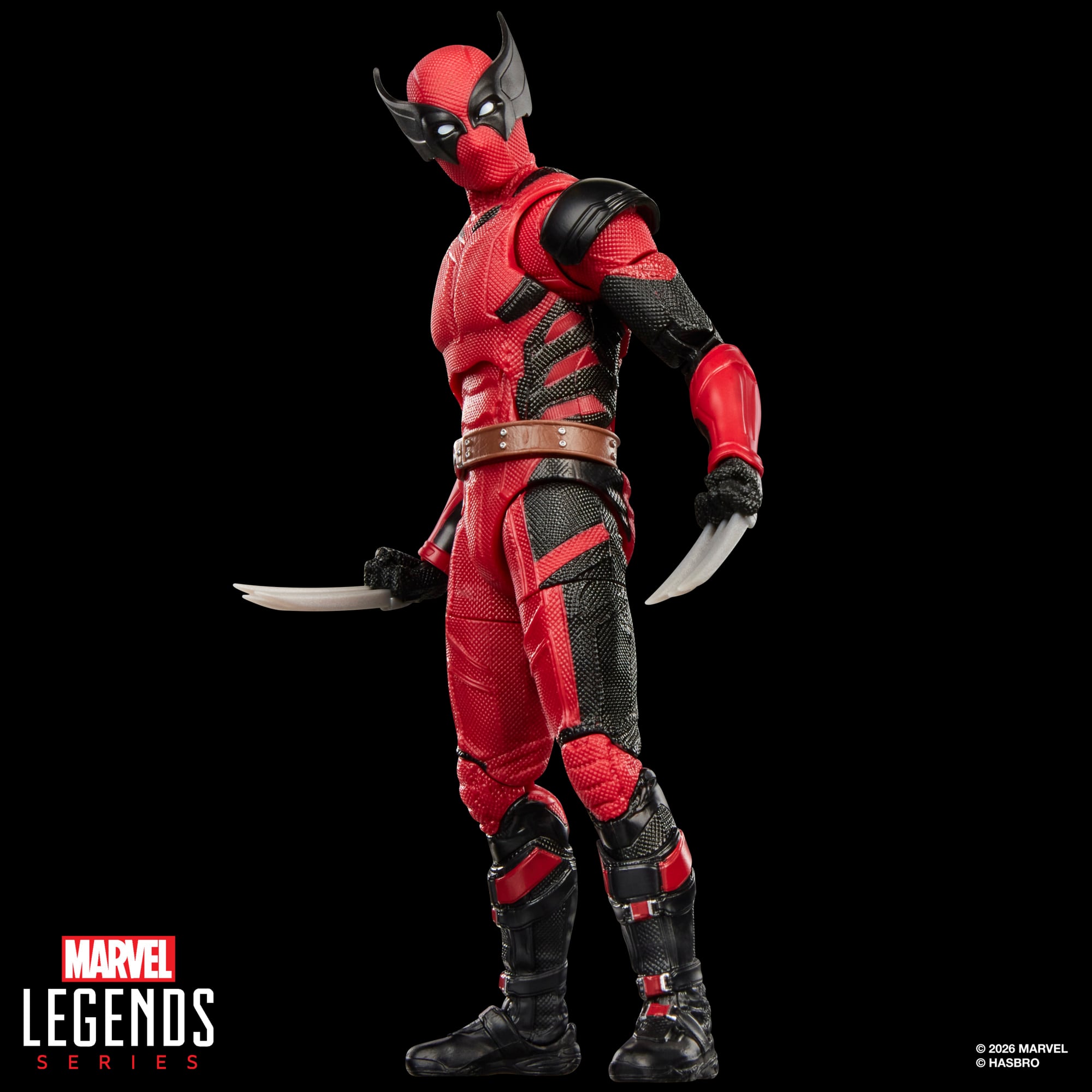 Wolverinepool Marvel Legends 6-Inch Figure — Side View Showing Back Texturing and Belt Detail