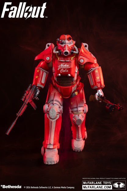 T-45B Nuka Cola Fallout Elite Edition 7-Inch Figure — Front View Holding Sniper Rifle and Pistol