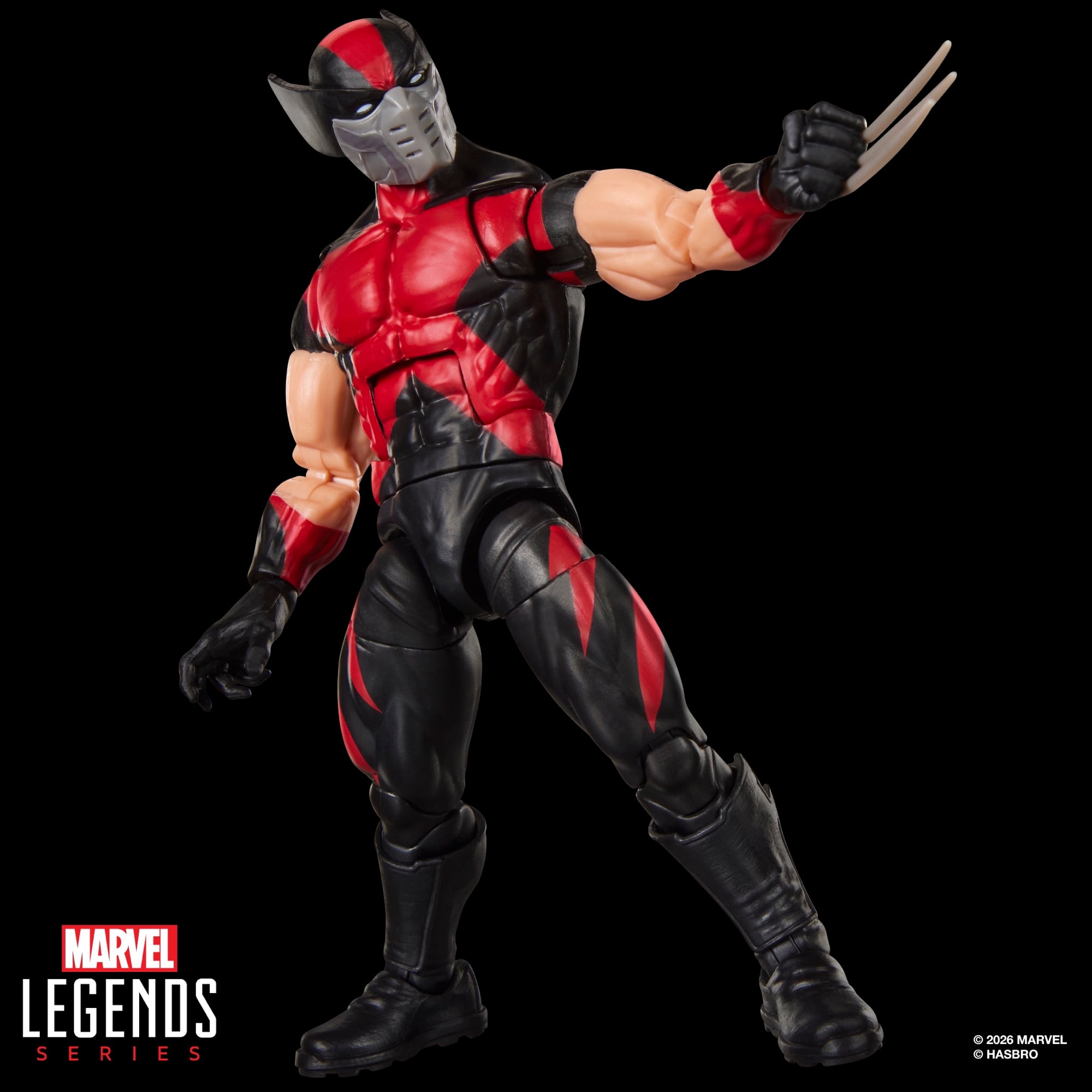 Ultimate Wolverine Marvel Legends 6-Inch Figure — Side View with One Claw Hand Raised