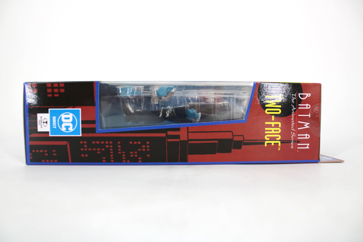 Two-Face Batman Animated Series McFarlane 6-Inch Figure 2024 — Opposite Side Panel with DC Direct Badge