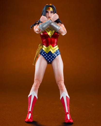 Wonder Woman Classic DC Multiverse 7-Inch Figure — Bracelets Crossed Front View