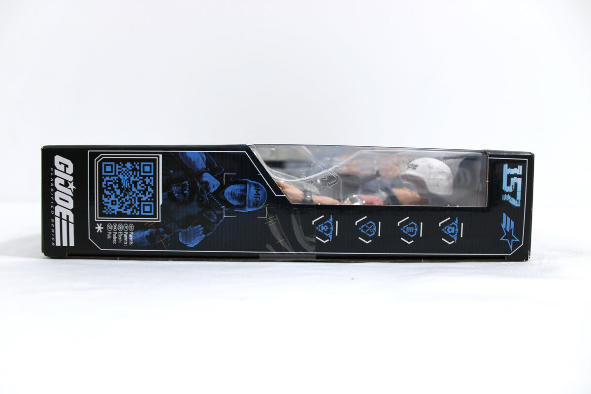 Law & Order G.I. Joe Classified Series #157 Deluxe Two-Pack — Box Side View with Window Detail