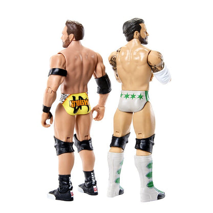 CM Punk vs LA Knight WWE Main Event Showdown 6-Inch 2-Pack — Back View Showing Ring Gear Detail