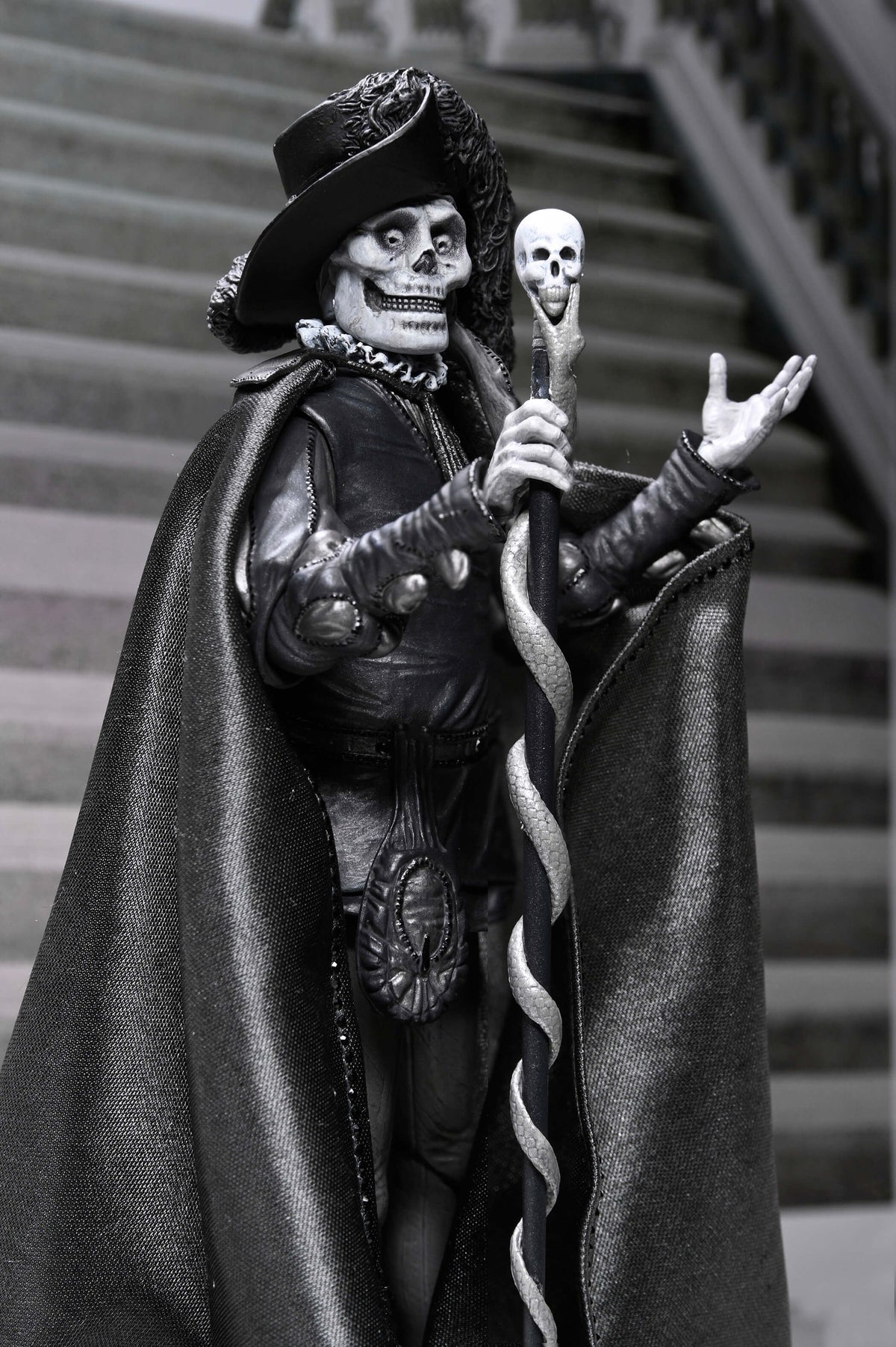 Phantom of the Opera Masque Red Death NECA 7-Inch Figure — Upper Body and Skull Staff Detail