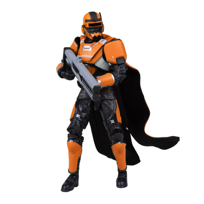 CE-35 Trench Engineer McFarlane Elite Edition 7-Inch Figure — Front View Holding AR-23 Liberator with Cape Flowing