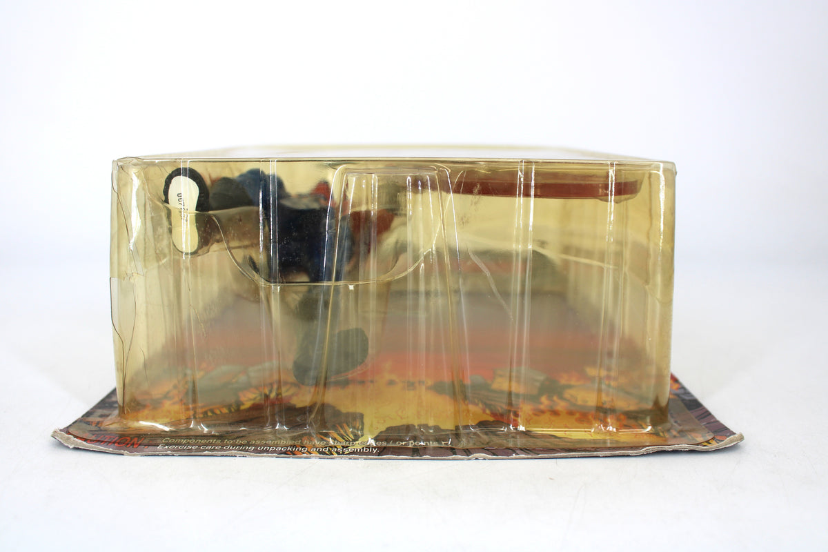 Cremator Cremator Series II Chaos! Comics Action Figure — Side View of Yellowed Clamshell Packaging Lying Flat