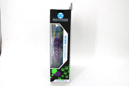 Jokerized Batman DC Multiverse Batman Artist Series Gold Label — Side View with Bubble Detail and Joker HA HA Graphics