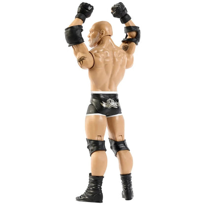 Goldberg WWE Main Event Series 167 6-Inch Figure — Back View Showing Tribal Trunks Logo