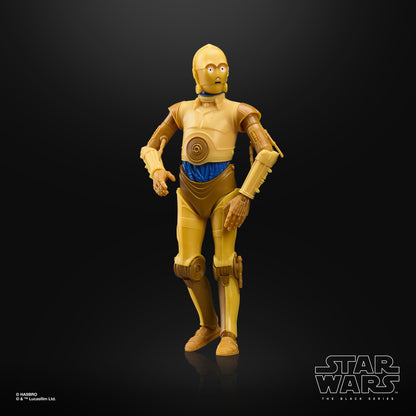 C-3PO Droids Black Series 6-Inch Figure — Three-Quarter View Standing