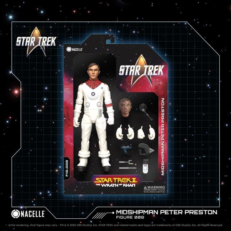 Peter Preston Wrath of Khan Nacelle 1/10 Figure 008 — Package Detail Showing Collector Box Front