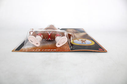 Lex Luger WWE Retro Official Retro Pack Action Figure — Bottom View Showing Figure Feet and Patriot Press Card Art Detail