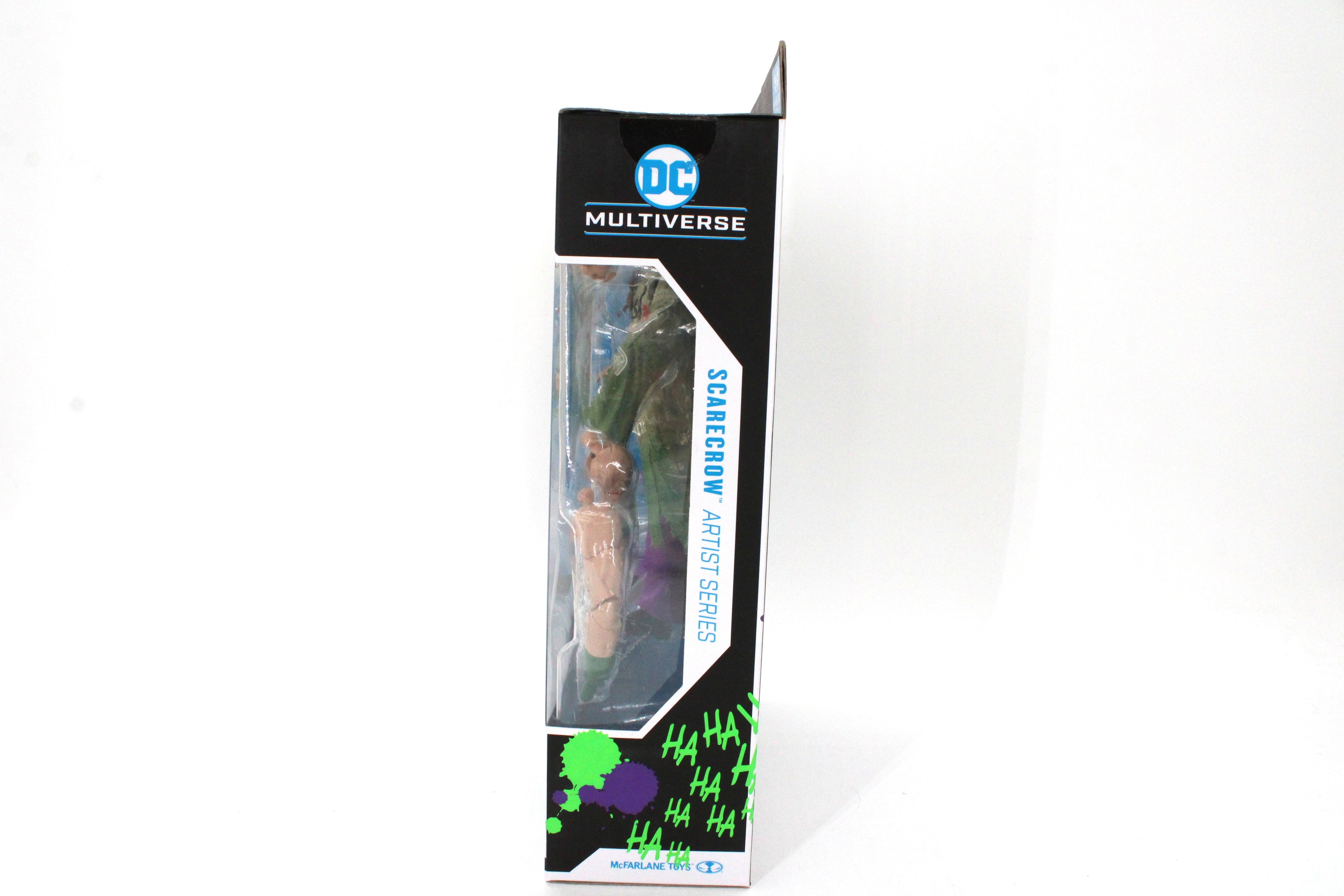 Scarecrow DC Multiverse Gold Label Artist Series 7-Inch — Side View with Figure Visible Through Window