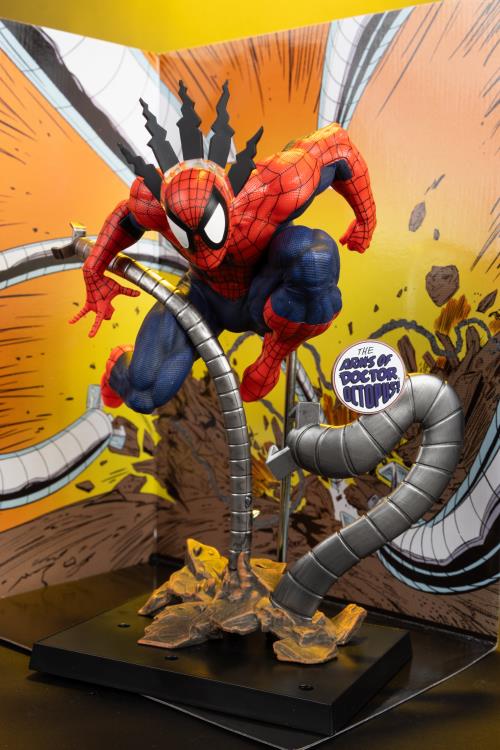 Spider-Man Marvel Tales #223 McFarlane 1/6 Scale Figure — Figure and Doctor Octopus Arm Base Detail