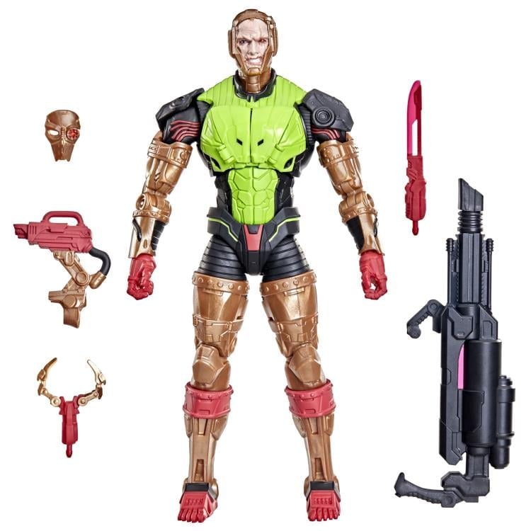 Cobra Overkill GI Joe Classified Series 6-Inch Figure — Accessories Included Layout with All Five Items
