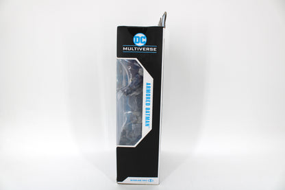Armored Batman DC Multiverse Dark Knight Returns Blue Edition — Box Side Right with Figure Visible