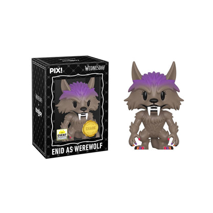 Enid as Werewolf Pix! Vinyl Chase Figure — Box Front and Figure Out of Box Front View