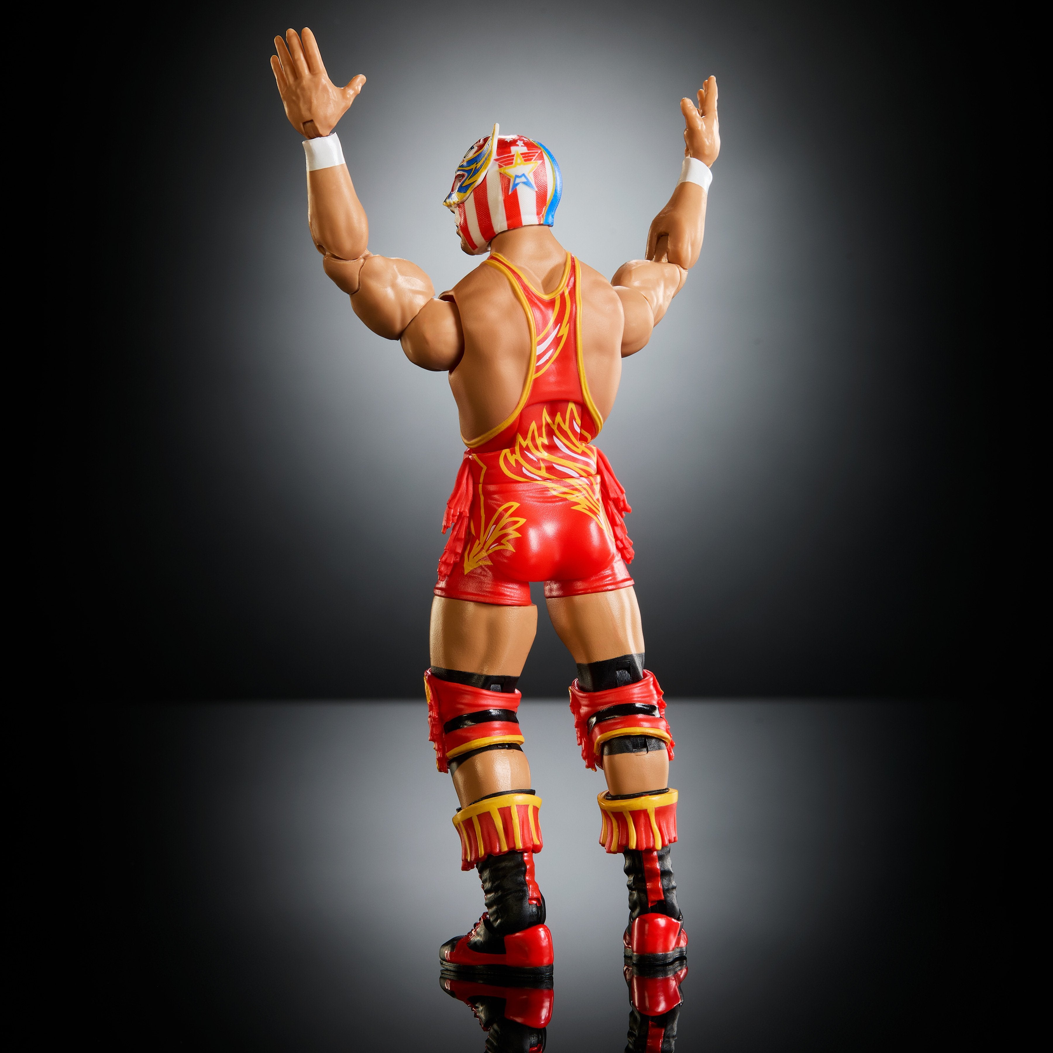 El Grande Americano WWE Elite Collection 6-Inch Figure — Back View Arms Raised