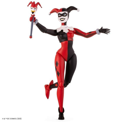 Harley Quinn Batman Animated Series 1/6 Scale Figure — Joker Scepter Raised Balancing Pose