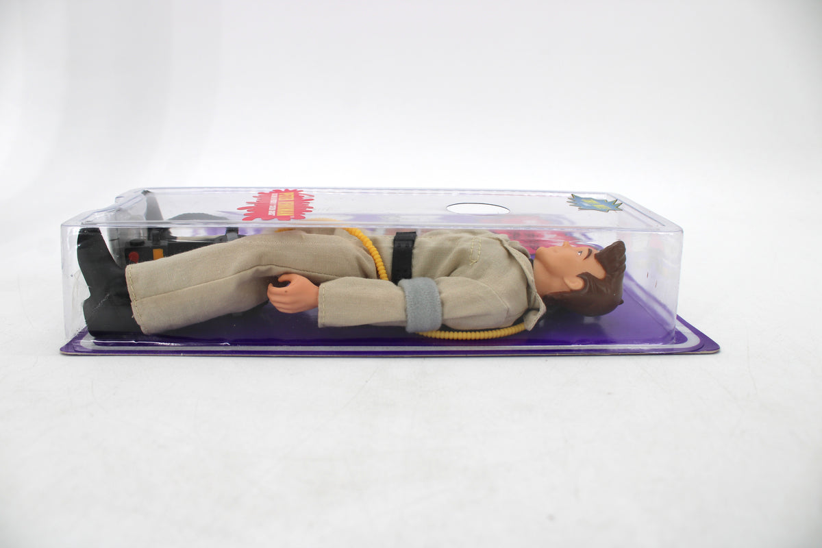 Peter Venkman Retro-Action The Real Ghostbusters Figure — Side View of Figure Sealed on Card in Clamshell