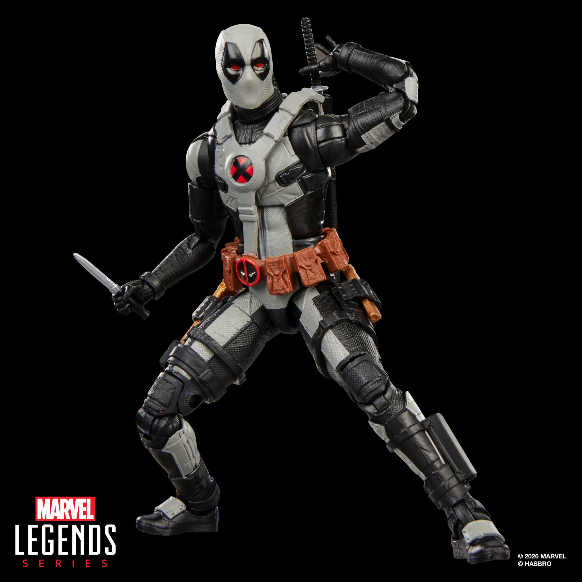 Deadpool Concept Art Marvel Legends 6-Inch Figure — Articulation Pose Wide Stance Knife Hand