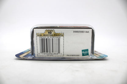 Dexter Jettster Star Wars SAGA Collection 3.75-Inch Action Figure — Package Detail with Hasbro Barcode and Jedi Master Points Sticker