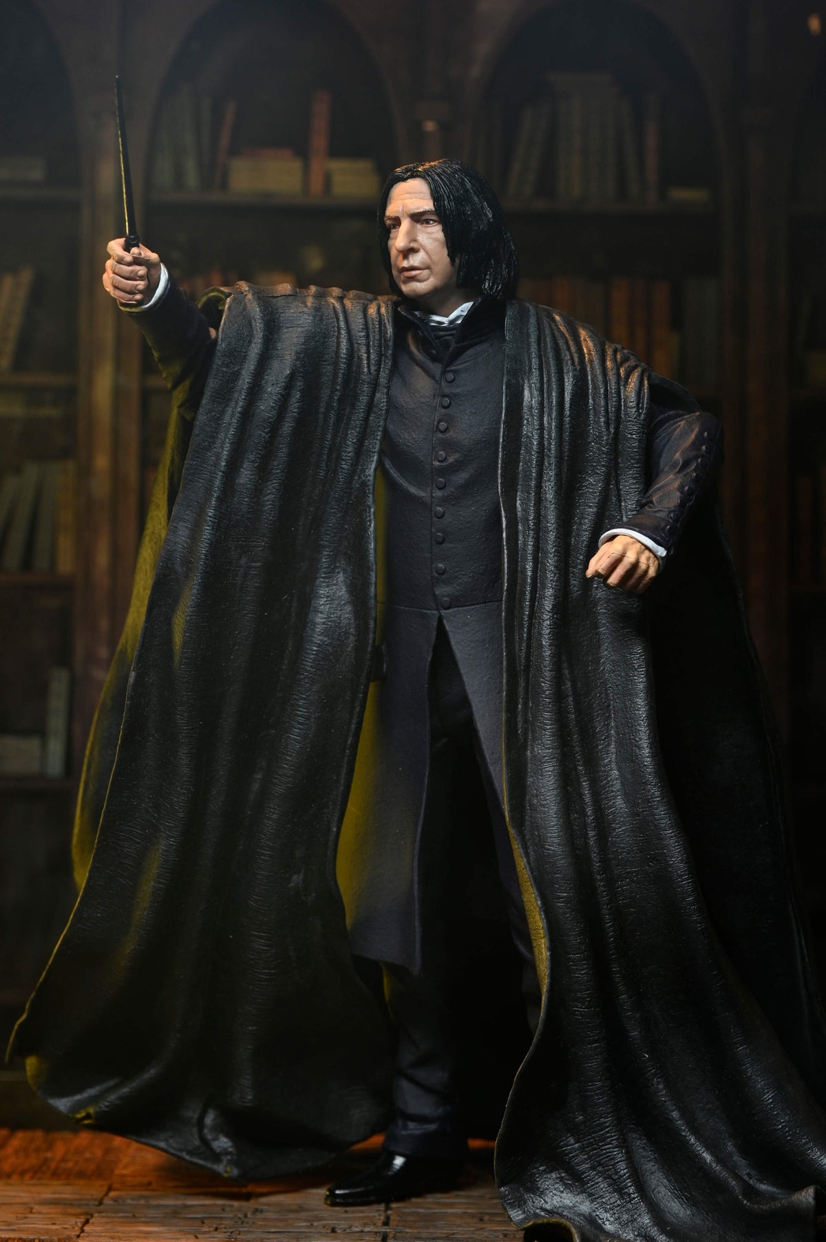 Professor Snape Harry Potter Legacy Collection 7-Inch Figure — Side View Wand Raised