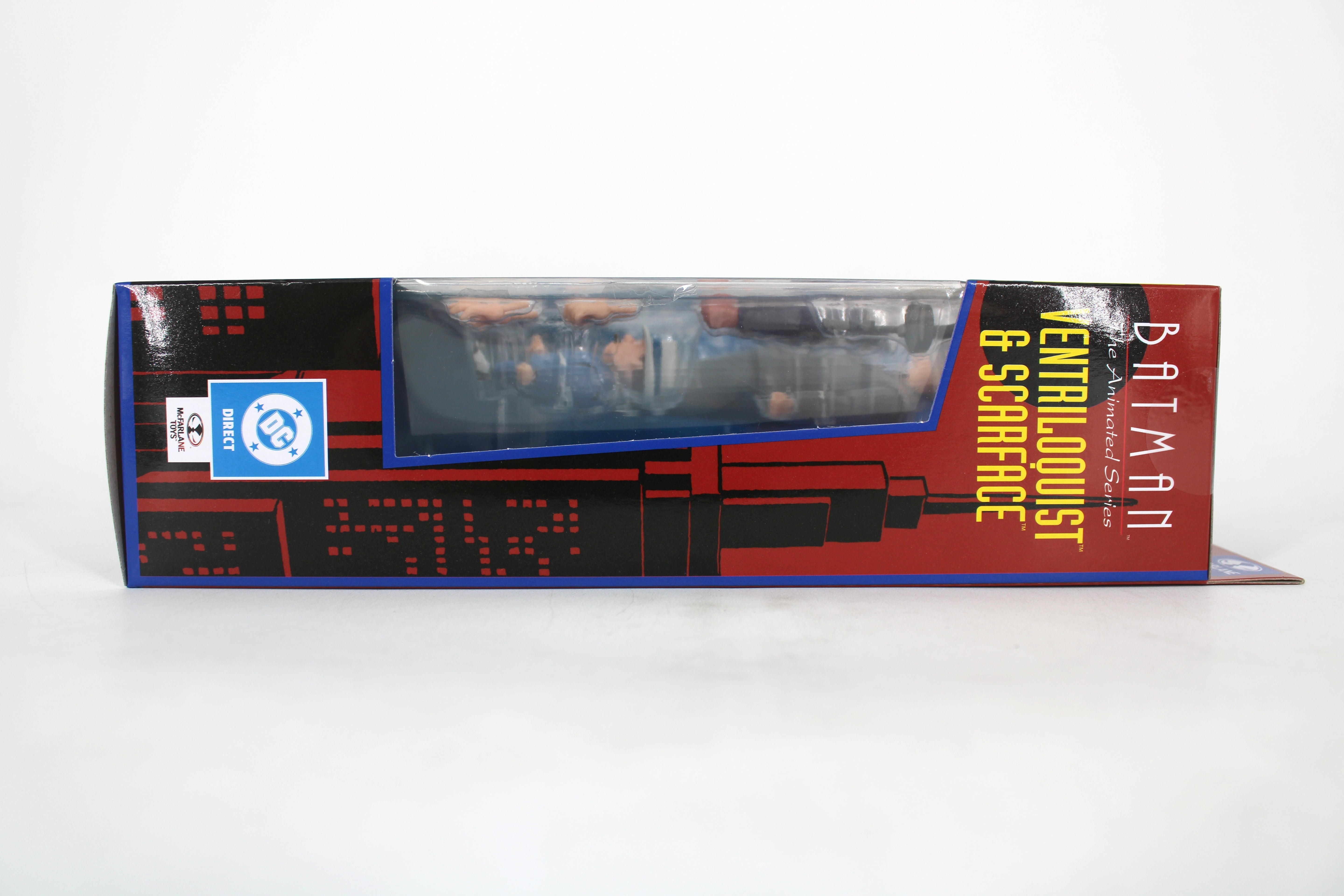Ventriloquist & Scarface Batman Animated Series McFarlane 6-Inch Figure — Opposite Side with DC Direct Badge