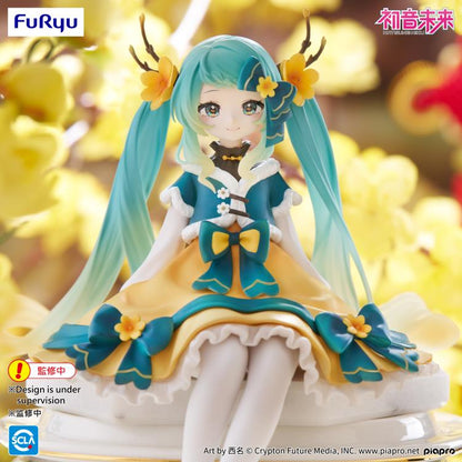 Hatsune Miku 2025 Chinese New Year Noodle Stopper Figure — Close-Up Face and Upper Body Detail