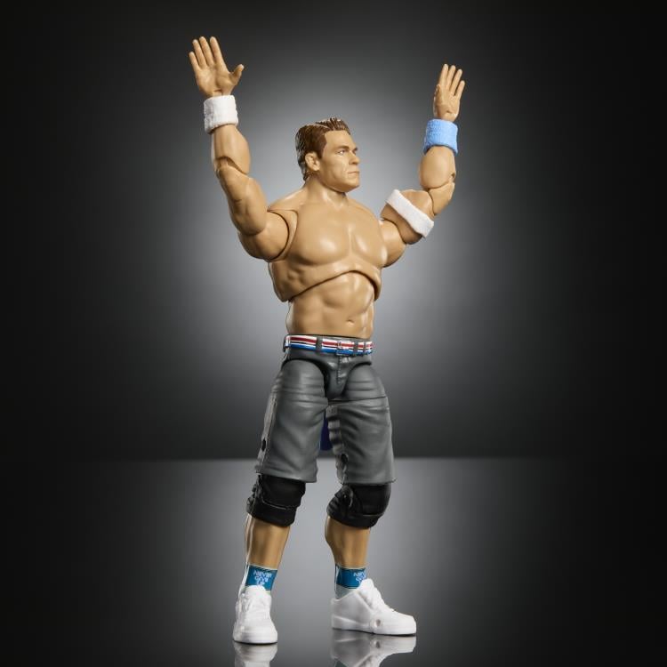 John Cena WWE Ultimate Edition 6-Inch Figure — Articulation Pose Arms Raised Shirtless