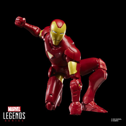 Iron Man Extremis Marvel Legends 6-Inch Figure — Helmeted Crouching Articulation Pose