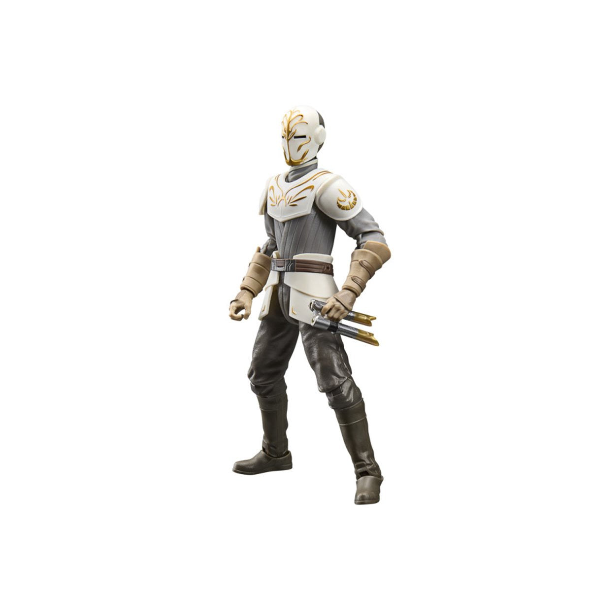 Jedi Temple Guards Black Series 6-Inch — Armored Guard Figure Side View with Lightsaber Hilt