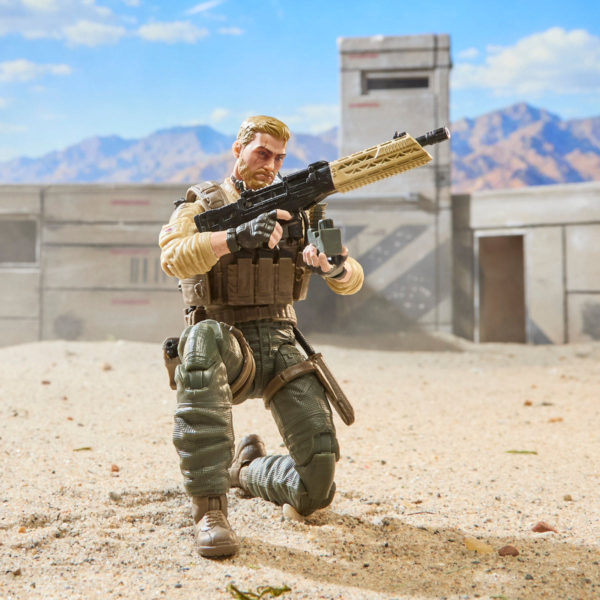 Duke G.I. Joe Classified Series 6-Inch Figure — Kneeling Aim Pose with Rifle