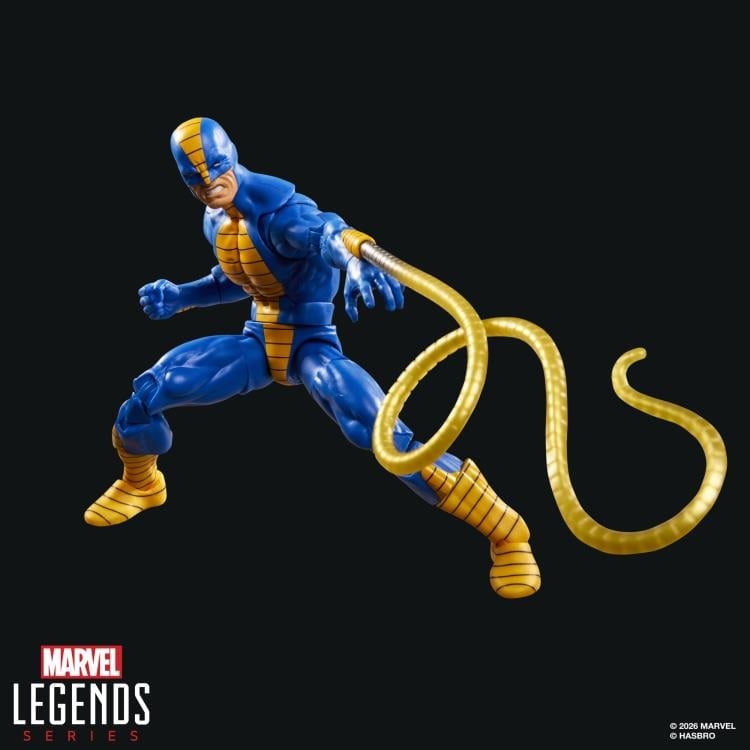 Constrictor Marvel Legends 6-Inch Figure — Articulation Pose with Both Coils Extended