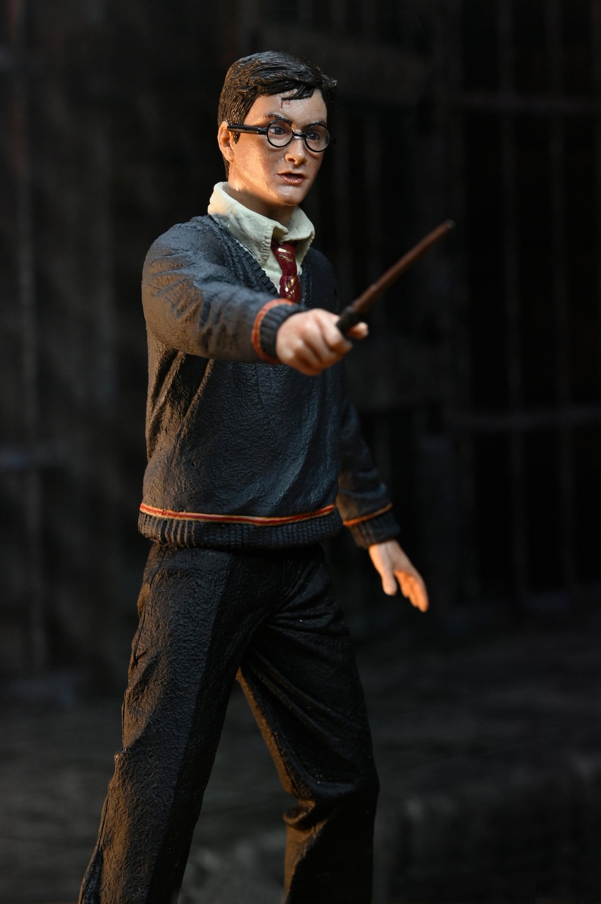 Harry Potter Legacy Collection 7-Inch Figure — Side View Wand Extended