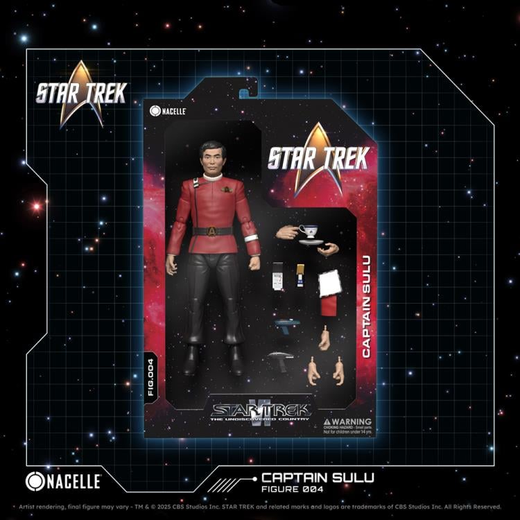 Captain Sulu Star Trek VI Nacelle 1/10 Scale Figure — Sealed Collector Box Packaging Front