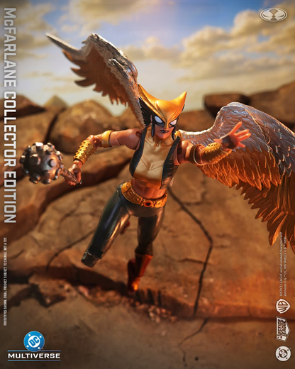 Hawkgirl DC Multiverse Collector Edition 7-Inch Figure — Dynamic Low-Angle Leaping Pose