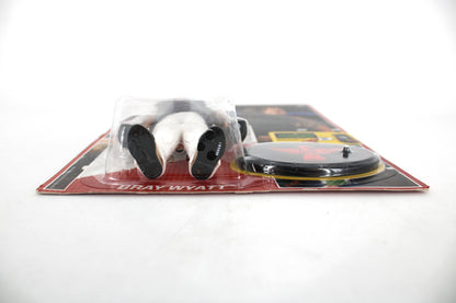 Bray Wyatt WWE Retro Series Action Figure — Bottom Detail Showing Figure Feet and Display Base on Card