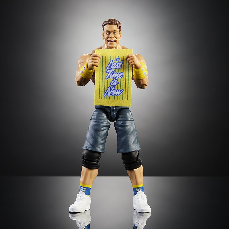 John Cena WWE Elite Top Picks 2027 6-Inch Figure — Holding Last Time Is Now Sign Accessory