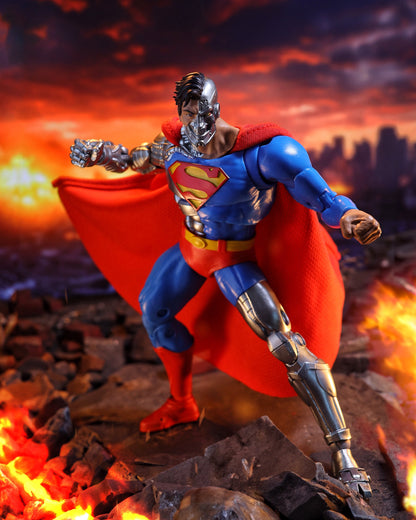 Cyborg Superman DC Multiverse 7-Inch Figure — Articulation Pose with Extended Cyborg Fist