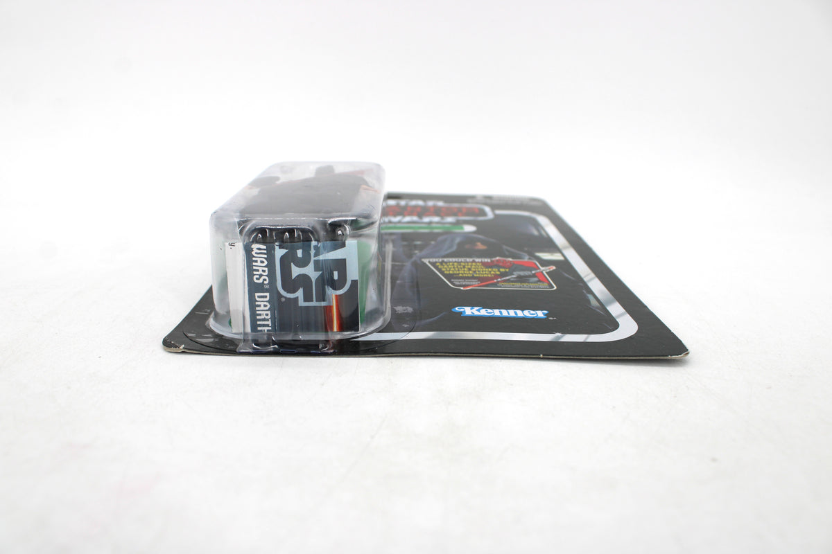 Darth Sidious Star Wars The Vintage Collection 3.75-Inch Figure — Side View Showing Bubble and Kenner Card Back