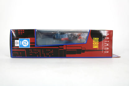 Robin Batman The Animated Series Wave 7 McFarlane Figure — Opposite Side View with DC Direct Co-Branding Sticker