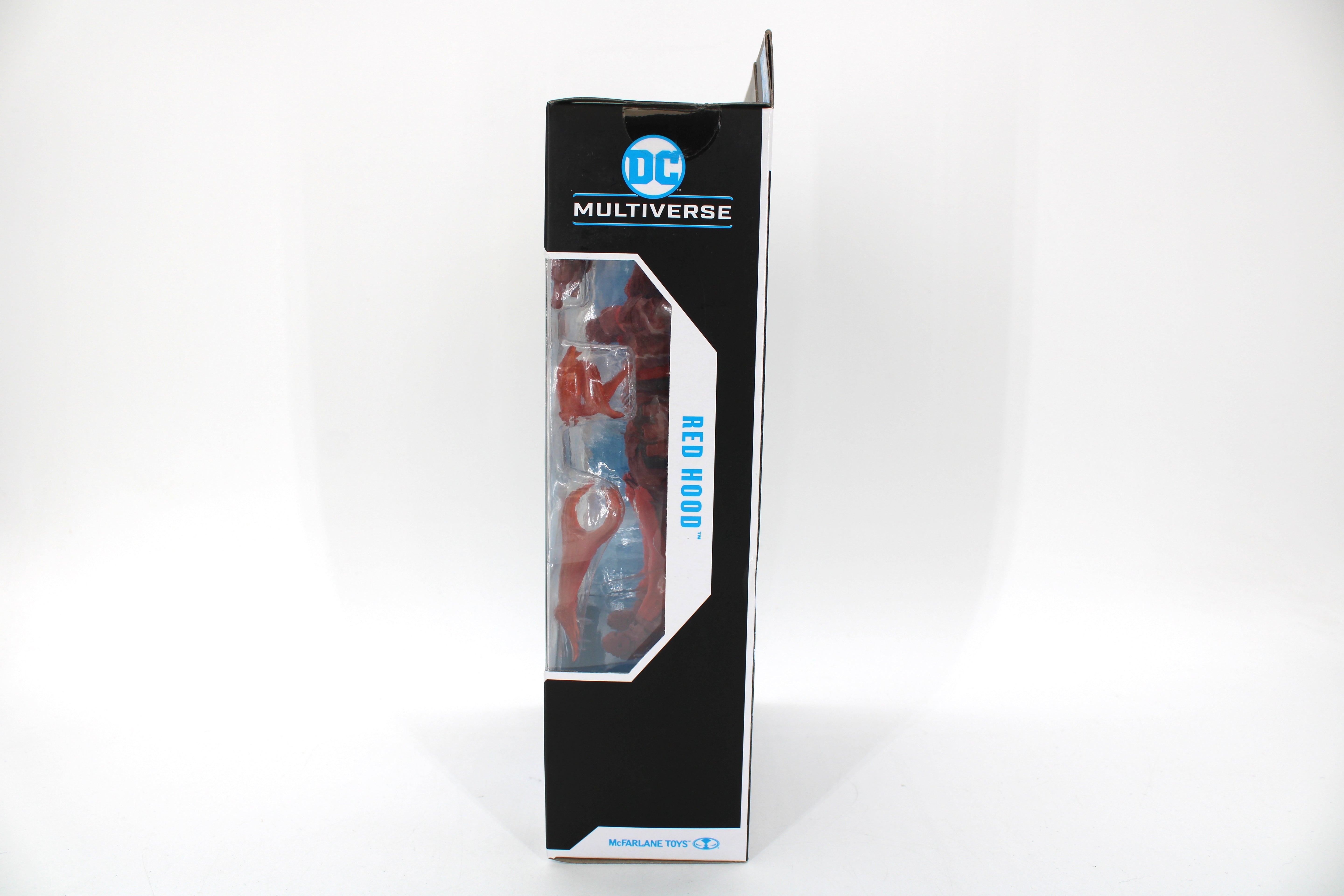 Red Hood DC Multiverse Gold Label 7-Inch Figure — Box Side View Right with Figure Visible