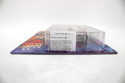 J. Jonah Jameson Marvel Legends Spider-Man Retro Collection — Package Detail Side View with Warning Label and Regulatory Text