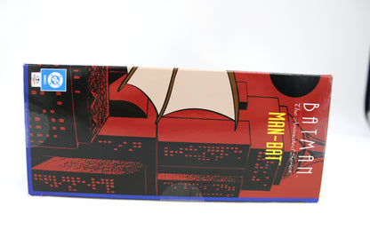 Man-Bat DC Direct Batman: The Animated Series Gold Label 6-Inch Figure — Box Art Close-Up with Animated Series Cityscape Artwork and DC Direct Logo