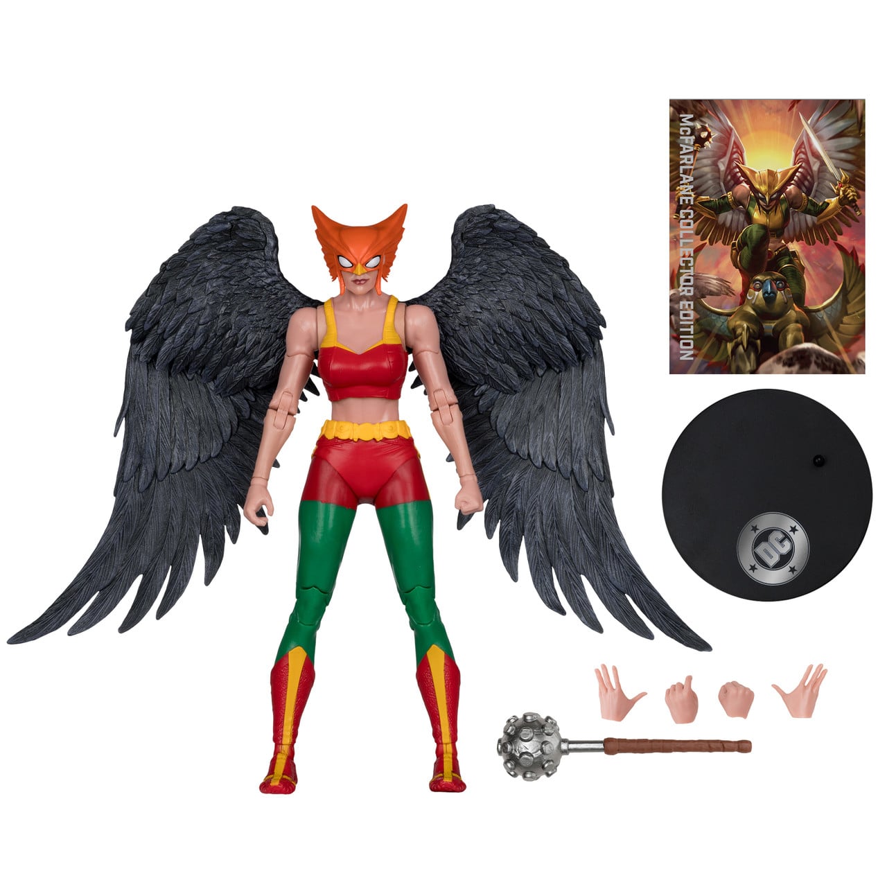Hawkgirl DC Multiverse Collector Edition 7-Inch Figure — Accessories Included with Art Card and Mace