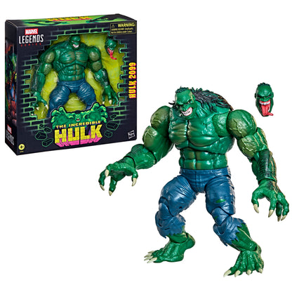 Hulk 2099 Marvel Legends 6-Inch Figure — Box Art Close-Up with Figure and Accessories Out of Box